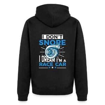 Je ne ronfle pas Drôle de ronflement - Veste à capuche bio Premium Unisexe - noir - Dos - Nico (187cm)