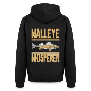 Pikeperch Whisperer - Veste à capuche bio Premium Unisexe - noir - Dos - Nico (187cm)