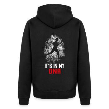 Running Runner Semi-Marathon - Veste à capuche bio Premium Unisexe - noir - Dos - Nico (187cm)