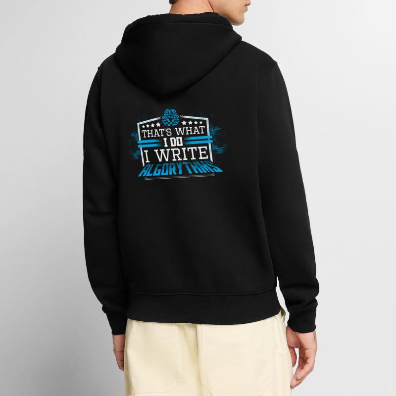 Javascript Software Entwickler Programmierer Unisex Premium Bio Zip Hoodie