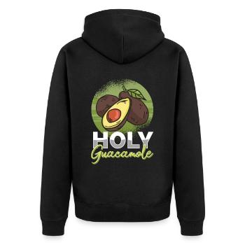 Cinco De Mayo Vegan Diet Food Lovers - Unisex Premium Organic Zip Hoodie - black - Back - Nico (187cm)