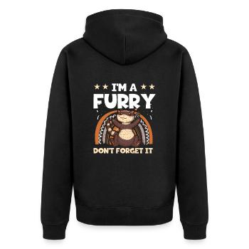 Ferret Weasel Pet Ghost Whisperer - Veste à capuche bio Premium Unisexe - noir - Dos - Nico (187cm)