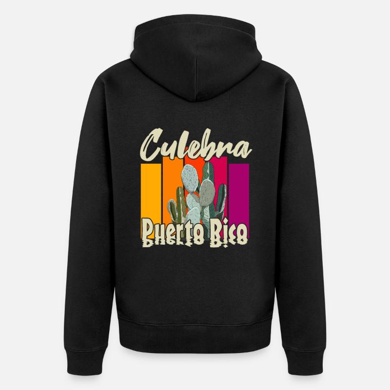 Culebra Porto Rico - Veste à capuche bio Premium Unisexe - noir
