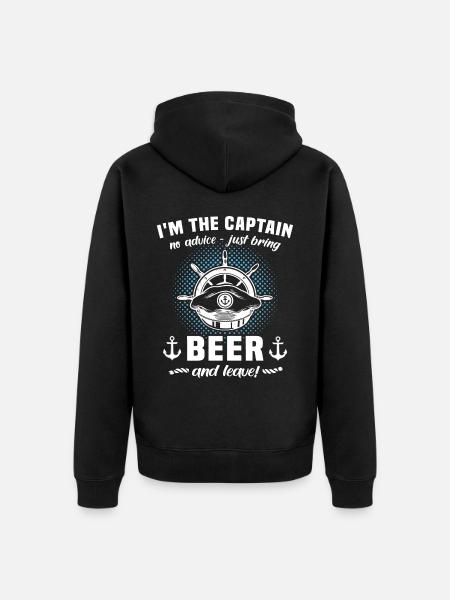Capitaine Beer - Veste à capuche bio Premium Unisexe - noir