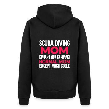 Sporttauchen Geschenk Unterwasser Sporttaucher - Unisex Premium Bio Zip Hoodie - Schwarz - Hinten - Nico (187cm)