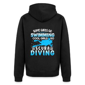 Cadeau de plongée sous-marine Plongeur sous-marin - Veste à capuche bio Premium Unisexe - noir - Dos - Nico (187cm)