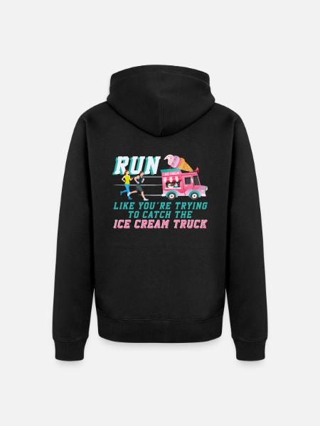 Running Runner Semi-Marathon - Veste à capuche bio Premium Unisexe - noir