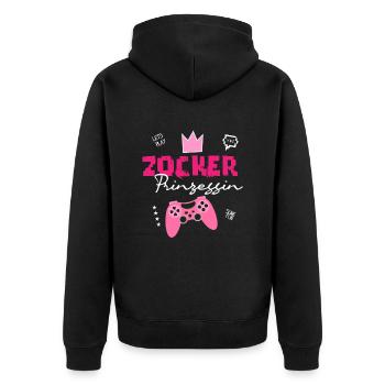 Gamer Girl Gamer Princess Gamer Girl - Veste à capuche bio Premium Unisexe - noir - Dos - Nico (187cm)