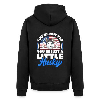 Flag Chiens de traîneau Pet Puppy Dog Love - Veste à capuche bio Premium Unisexe - noir - Dos - Nico (187cm)