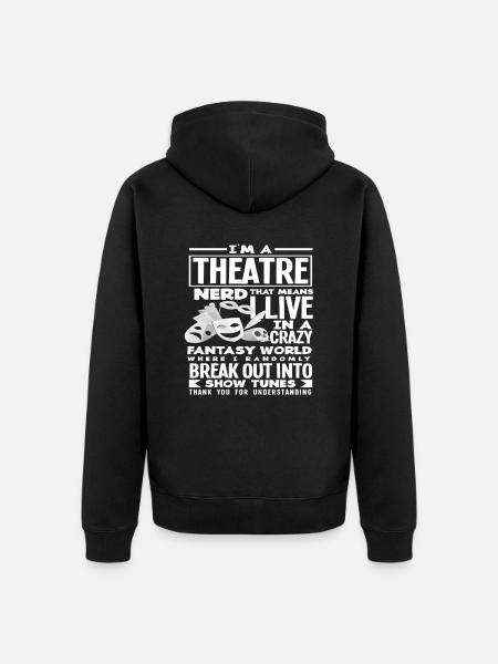 Theater Nerd - Unisex Premium Organic Zip Hoodie - black