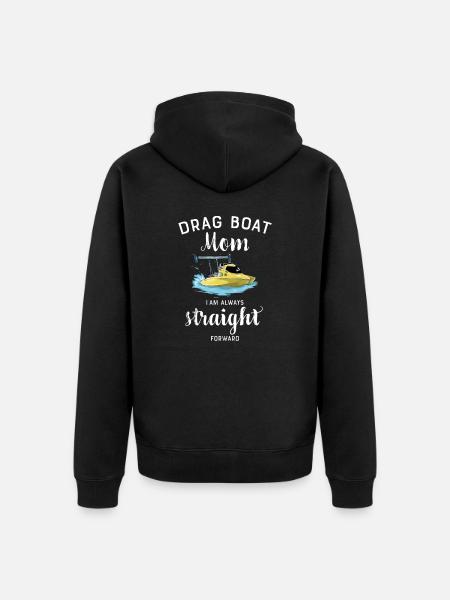 Drag Boat Racing I Drag Boat Driver Motorówka - Ekologiczna rozpinana bluza z kapturem Premium unisex - czarny