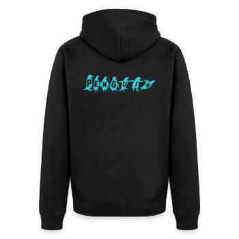 Pingouins, Pingouins, Amateurs de Pingouins - Veste à capuche bio Premium Unisexe - noir - Dos - Nico (187cm)