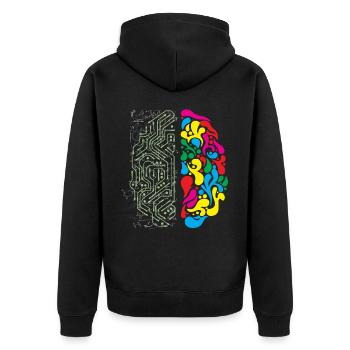 Parc national Acadia - Veste à capuche bio Premium Unisexe - noir - Dos - Nico (187cm)