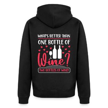 Buveur de vin Amateur de vin Vin Vigneron Vin - Veste à capuche bio Premium Unisexe - noir - Dos - Nico (187cm)