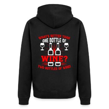 Buveur de vin Amateur de vin Vin Vigneron Vin - Veste à capuche bio Premium Unisexe - noir - Dos - Nico (187cm)