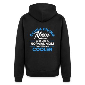 Cadeau de plongée sous-marine Plongeur sous-marin - Veste à capuche bio Premium Unisexe - noir - Dos - Nico (187cm)