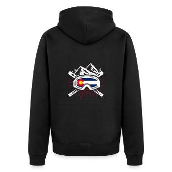 Colorado - Veste à capuche bio Premium Unisexe - noir - Dos - Nico (187cm)