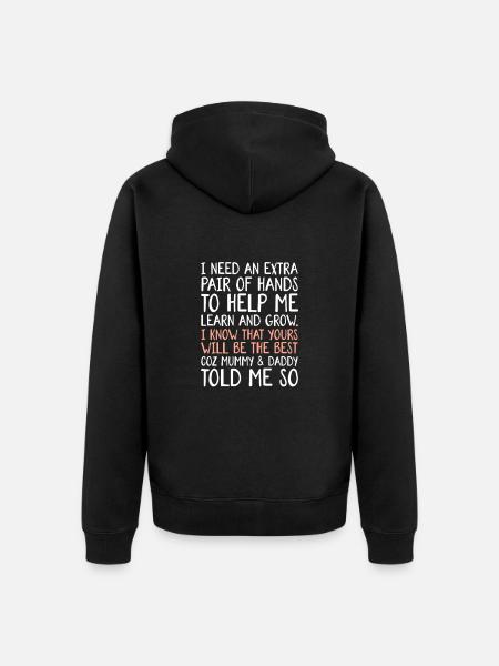 Patin - Unisex Premium Bio Zip Hoodie - Schwarz