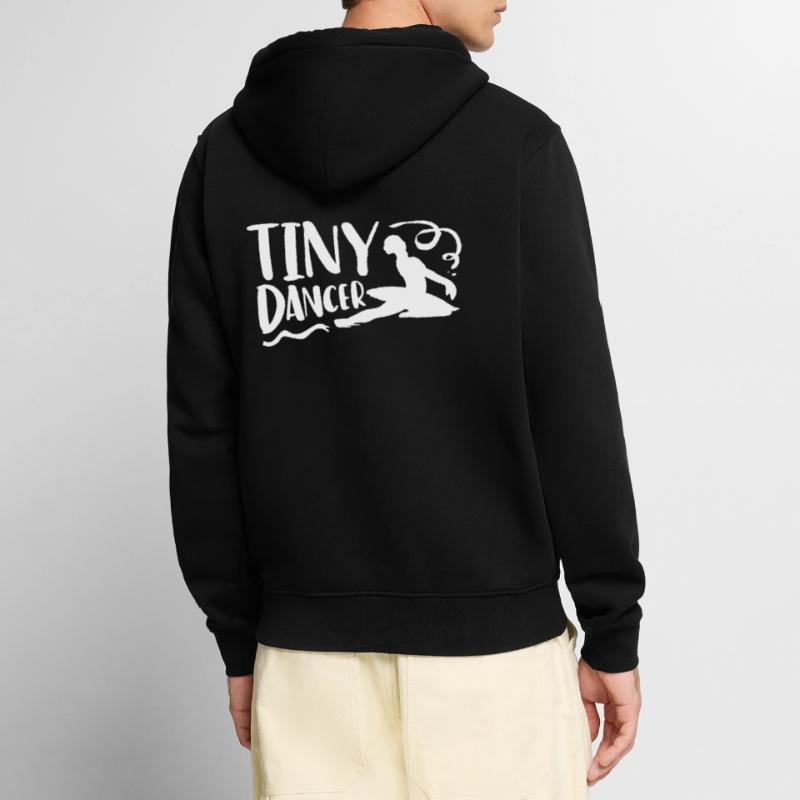 Tiny dancer, ballet dancing Unisex Premium Organic Zip Hoodie