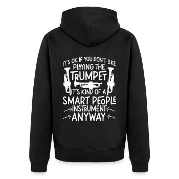 Trompettiste C’est OK si vous - Veste à capuche bio Premium Unisexe - noir - Dos - Nico (187cm)