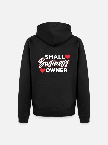 Kleinunternehmer Besitzer Gründer CEO - Unisex Premium Bio Zip Hoodie - Schwarz