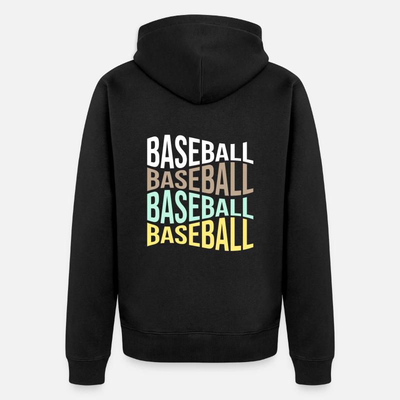 Base-ball - Veste à capuche bio Premium Unisexe - noir