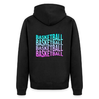 Basket-ball - Veste à capuche bio Premium Unisexe - noir - Dos - Nico (187cm)