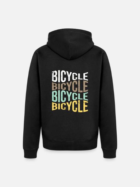 Bicyclette - Veste à capuche bio Premium Unisexe - noir