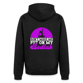 Danse du ventre Danseur du ventre Bedlah Dancer Cadeau - Veste à capuche bio Premium Unisexe - noir - Dos - Nico (187cm)