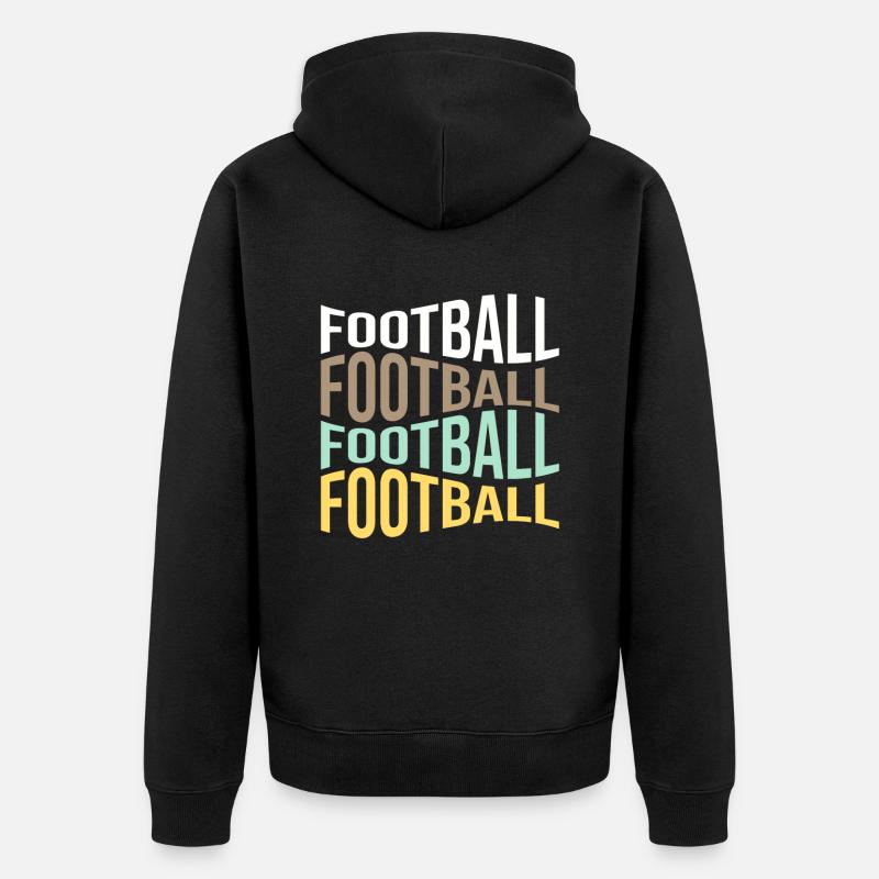 football - Veste à capuche bio Premium Unisexe - noir
