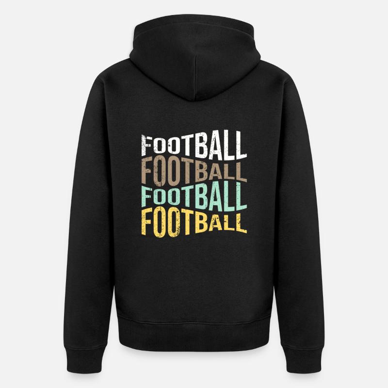 football - Veste à capuche bio Premium Unisexe - noir