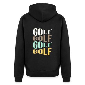 golfe - Veste à capuche bio Premium Unisexe - noir - Dos - Nico (187cm)
