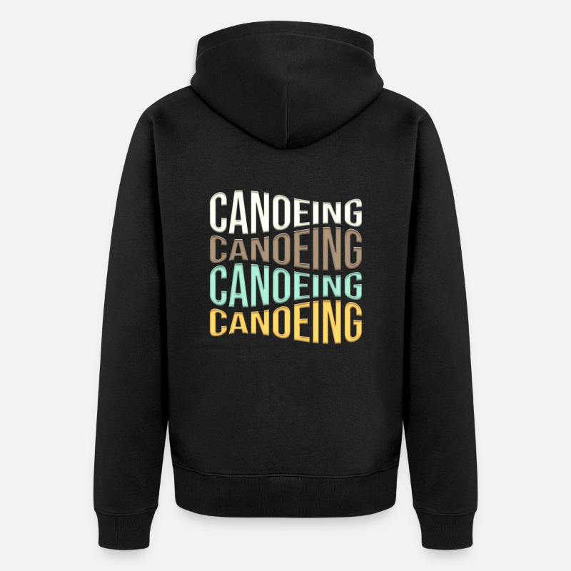 Canoé - Veste à capuche bio Premium Unisexe - noir