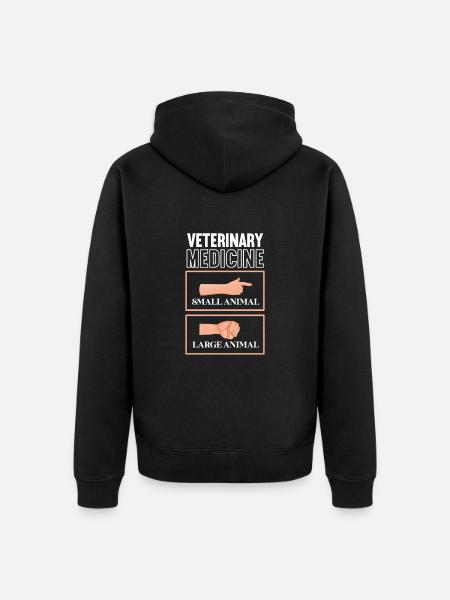 Tierarzt - Unisex Premium Bio Zip Hoodie - Schwarz