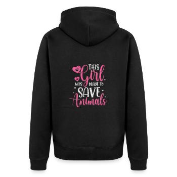 Vétérinaire vétérinaire Cadeau vétérinaire - Veste à capuche bio Premium Unisexe - noir - Dos - Nico (187cm)