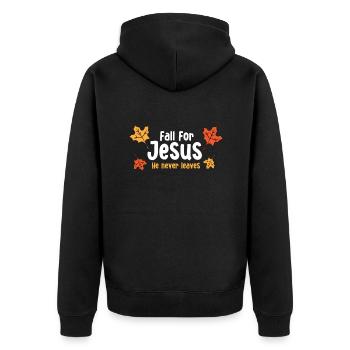 Christianisme Chrétiens Foi Églises Christ Bible - Veste à capuche bio Premium Unisexe - noir - Dos - Nico (187cm)