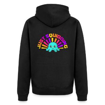 Poulpe Poulpe Tentacule de mer Poulpe Poulpe Poulpe Poulpe - Veste à capuche bio Premium Unisexe - noir - Dos - Nico (187cm)