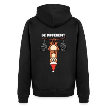 Soyez différent Chauve-souris Weasel Père Noël - Veste à capuche bio Premium Unisexe - noir - Dos - Nico (187cm)