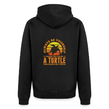 Tortue Tortue Sea Créatures marines Cadeau - Veste à capuche bio Premium Unisexe - noir - Dos - Nico (187cm)