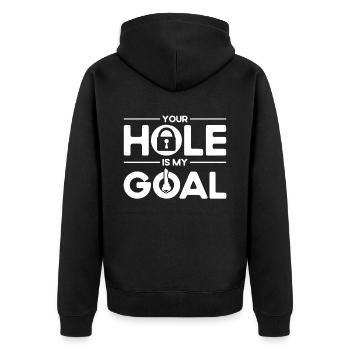Locksmith Lock Picking Employee Locksmith - Unisex Premium Organic Zip Hoodie - black - Back - Nico (187cm)