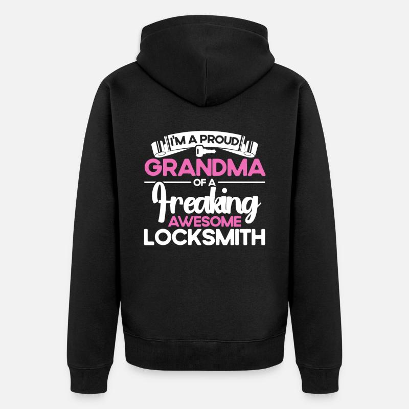 Locksmith Lock Picking Employee Locksmith - Unisex Premium Organic Zip Hoodie - black