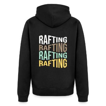 rafting - Veste à capuche bio Premium Unisexe - noir - Dos - Nico (187cm)