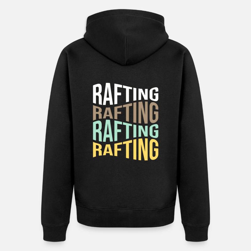 rafting - Veste à capuche bio Premium Unisexe - noir