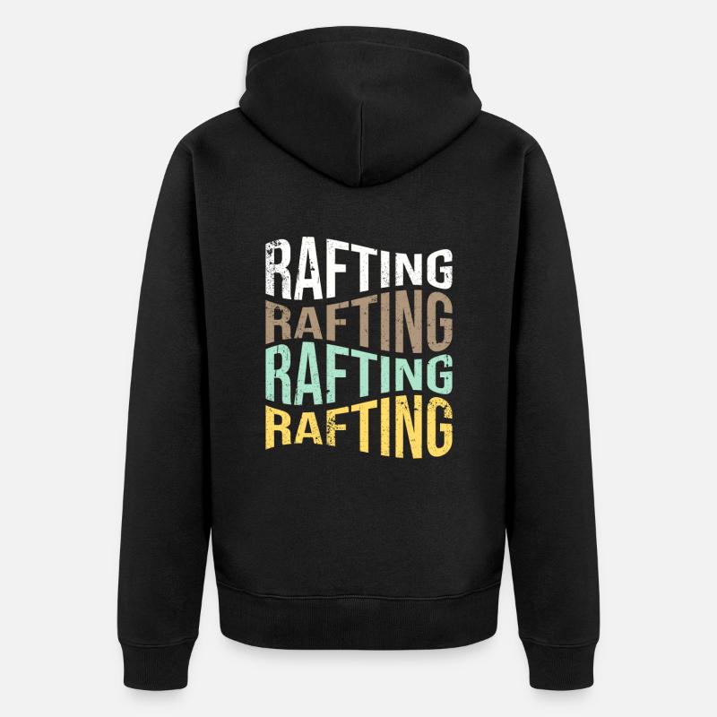 rafting - Veste à capuche bio Premium Unisexe - noir