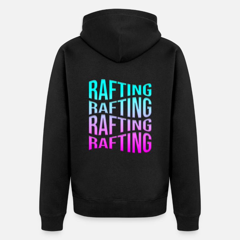 rafting - Veste à capuche bio Premium Unisexe - noir