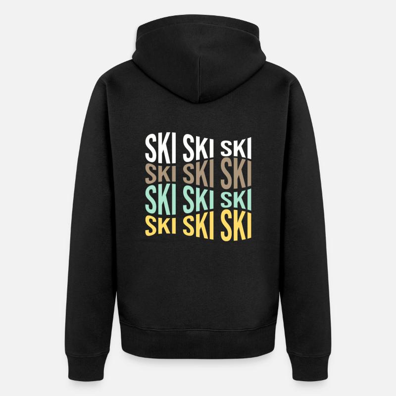 ski - Veste à capuche bio Premium Unisexe - noir