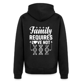 Petit Lord Roi Adoptif Couronne Chers enfants - Veste à capuche bio Premium Unisexe - noir - Dos - Nico (187cm)