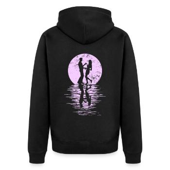 Danseurs Danse Couple Danse, Danse Rumba Renard Tango Salsa - Veste à capuche bio Premium Unisexe - noir - Dos - Nico (187cm)