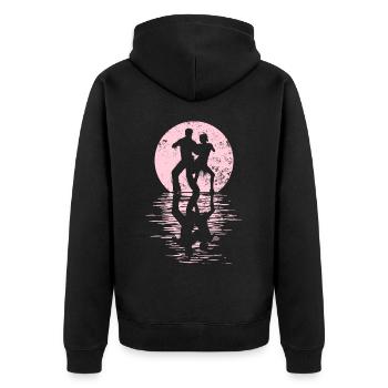 Danseurs Danse Couple Danse, Danse Rumba Renard Tango Salsa - Veste à capuche bio Premium Unisexe - noir - Dos - Nico (187cm)