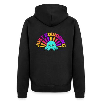 Poulpe Poulpe Tentacule de mer Poulpe Poulpe Poulpe Poulpe - Veste à capuche bio Premium Unisexe - noir - Dos - Nico (187cm)